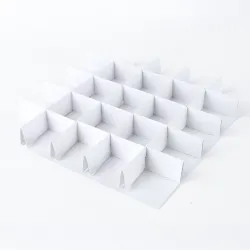 25 Choc Criss Cross Dividers; White
